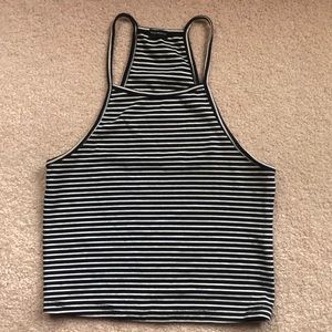 Brandy Melville striped cropped tank top